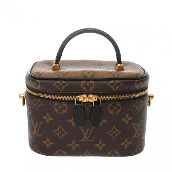 LOUIS VUITTON Monogram reverse VanityNV PM 2WAY Brown - Picture 1 of 13